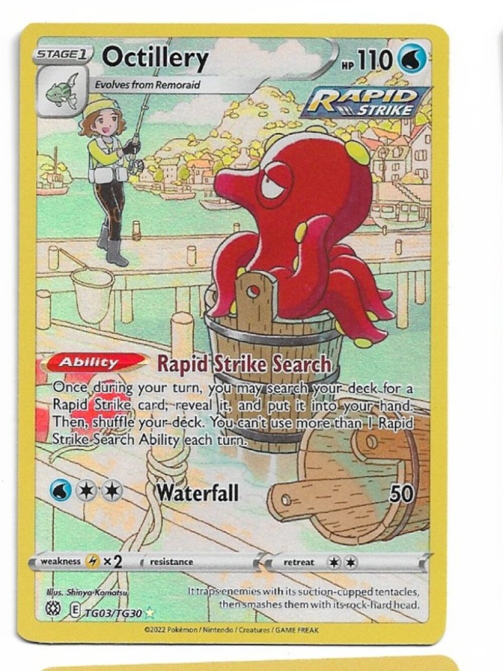 Pokemon Octillery TG03/TG30 Brilliant Stars Trainer Gallery NM